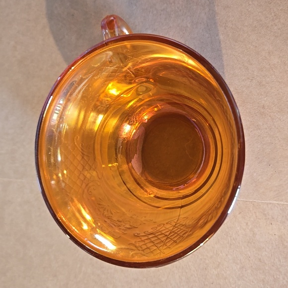 Vintage Federal Glass Compant Teacup In Marigold - Picture 3 of 6